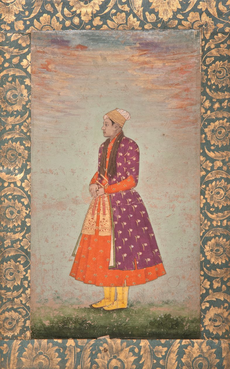 خواص خان ، خصي بهادور شاه ، أواخر القرن السابع عشر (أصباغ غير شفافة وذهب على ورق) بواسطة فنان غير معروف
