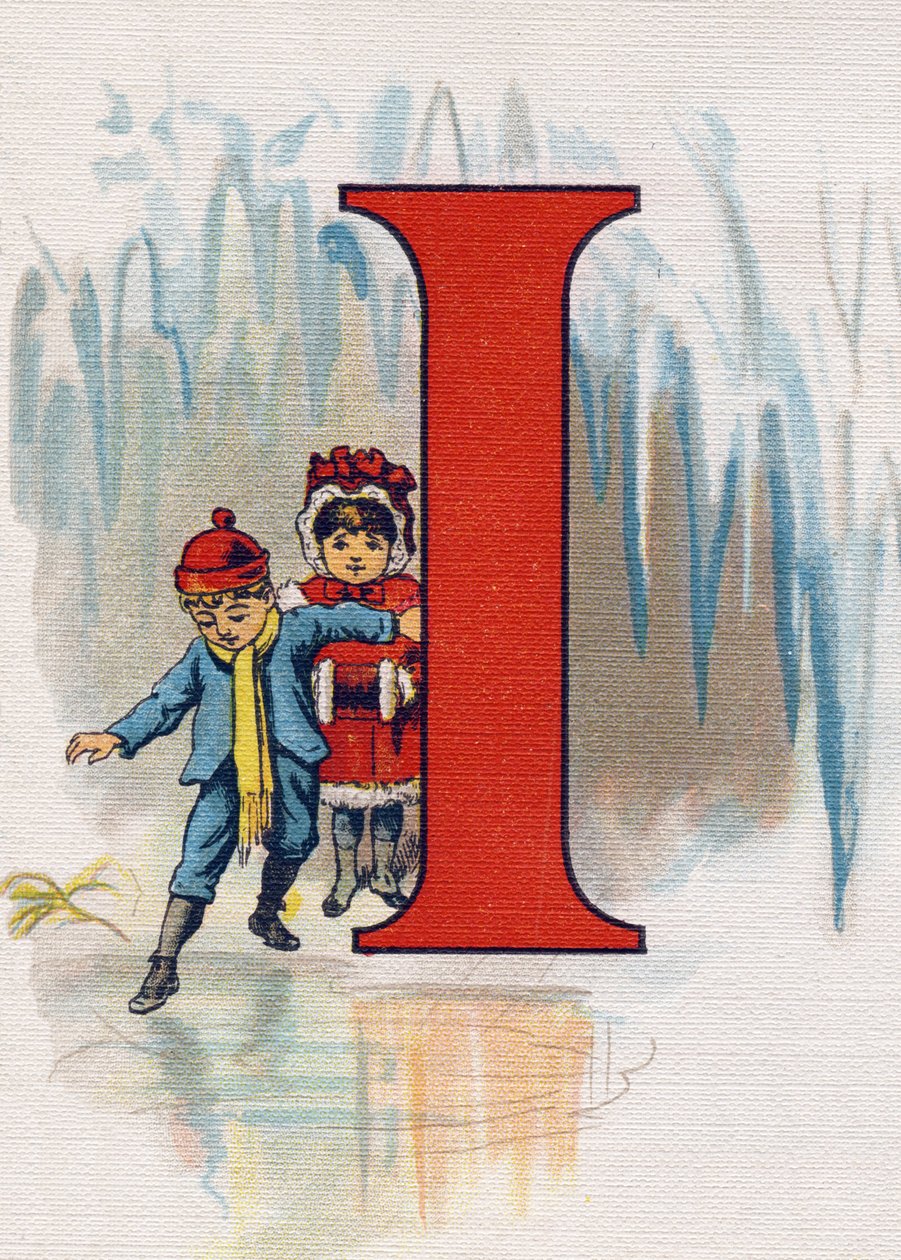 الحرف الأول: سوف ينزلقون. نقش في "ABC L'alphabet des bebes". حجم غير قابل للكسر على القماش في الطباعة الحجرية الملونة. A. Capendu ، محرر ، باريس. أوائل القرن العشرين ، حوالي عام 1905. صور من أصل إنجليزي مصحوبة بكلمات بالفرنسية بواسطة غير معروف
