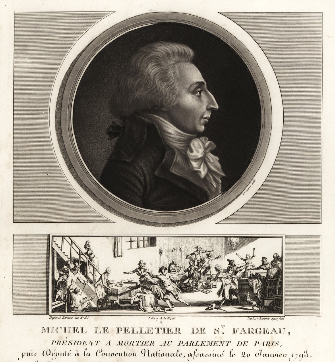 لويس ميشيل لو بيليتير ، ماركيز سان فارجو (1760-1793) ، سياسي فرنسي وشهيد الثورة الفرنسية بواسطة غير معروف