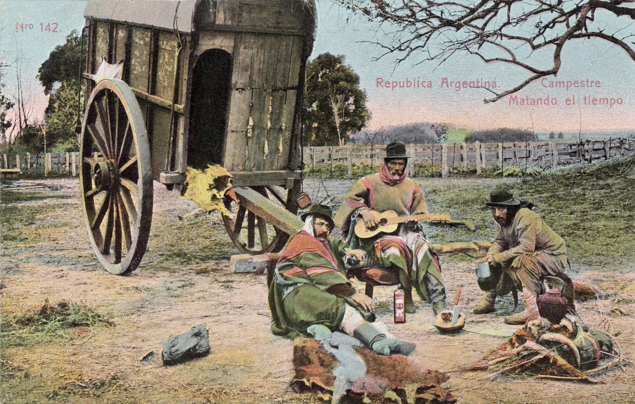 ماتياندو ديل تيمبو ، الأرجنتين ، حوالي عام 1910 (بطاقة بريدية) بواسطة فنان غير معروف