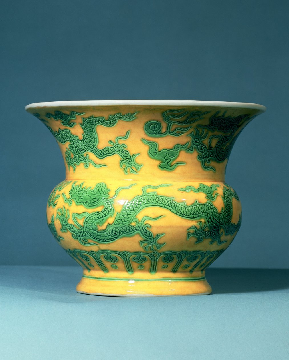 فترة Ming Green and Yellow leys jar Chand Te (1506-21) بواسطة غير معروف