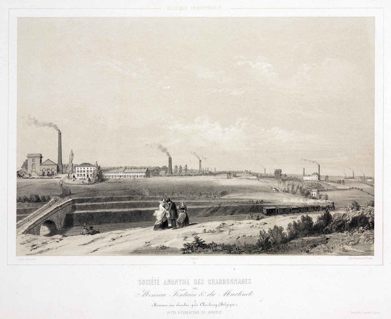 التعدين ، الفحم Monceau Fontaine & du Martinet Coalmining Ltd ، بلجيكا بواسطة غير معروف