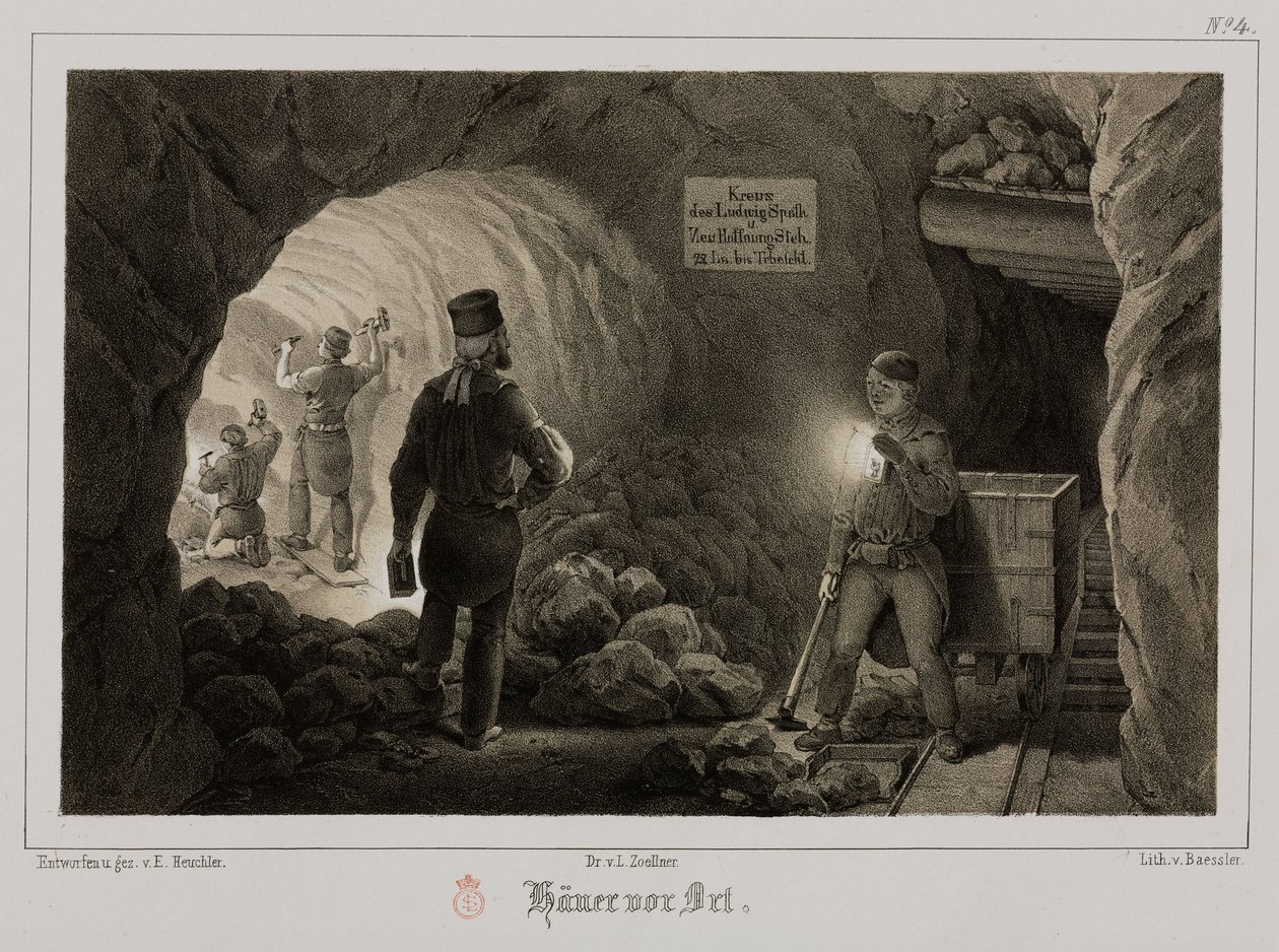 التعدين وخامات المعادن ، ألمانيا ، عام 1851 بواسطة غير معروف