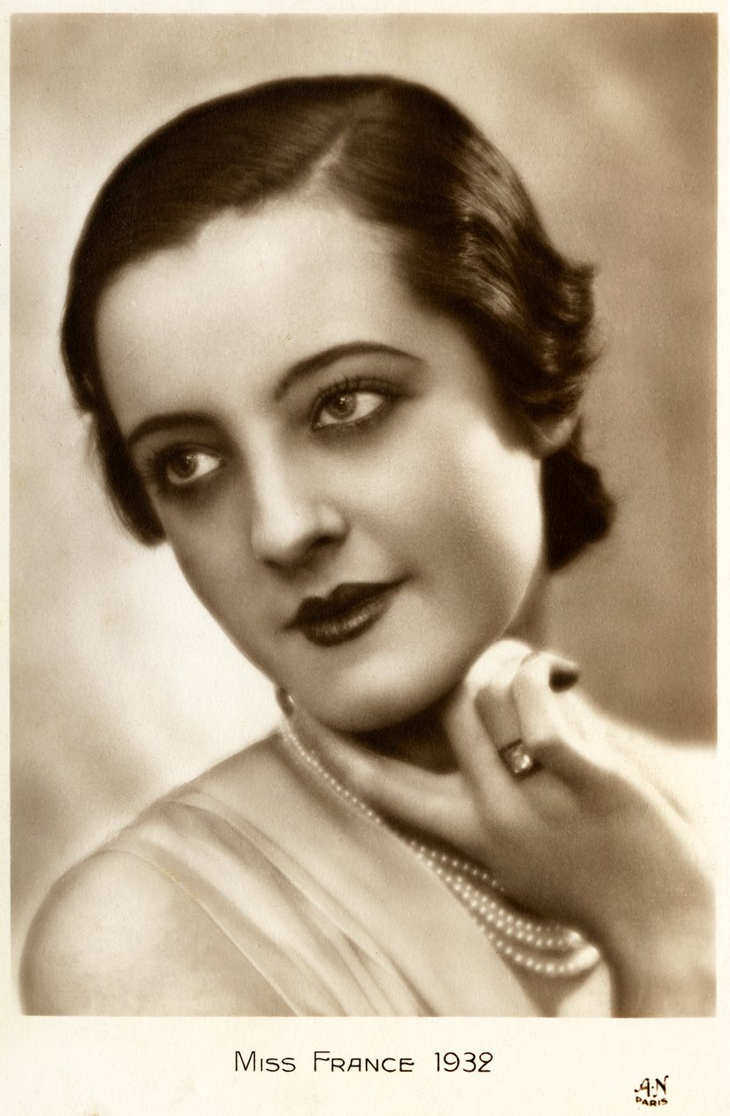 ملكة جمال فرنسا 1932 (بطاقة بريدية) بواسطة غير معروف