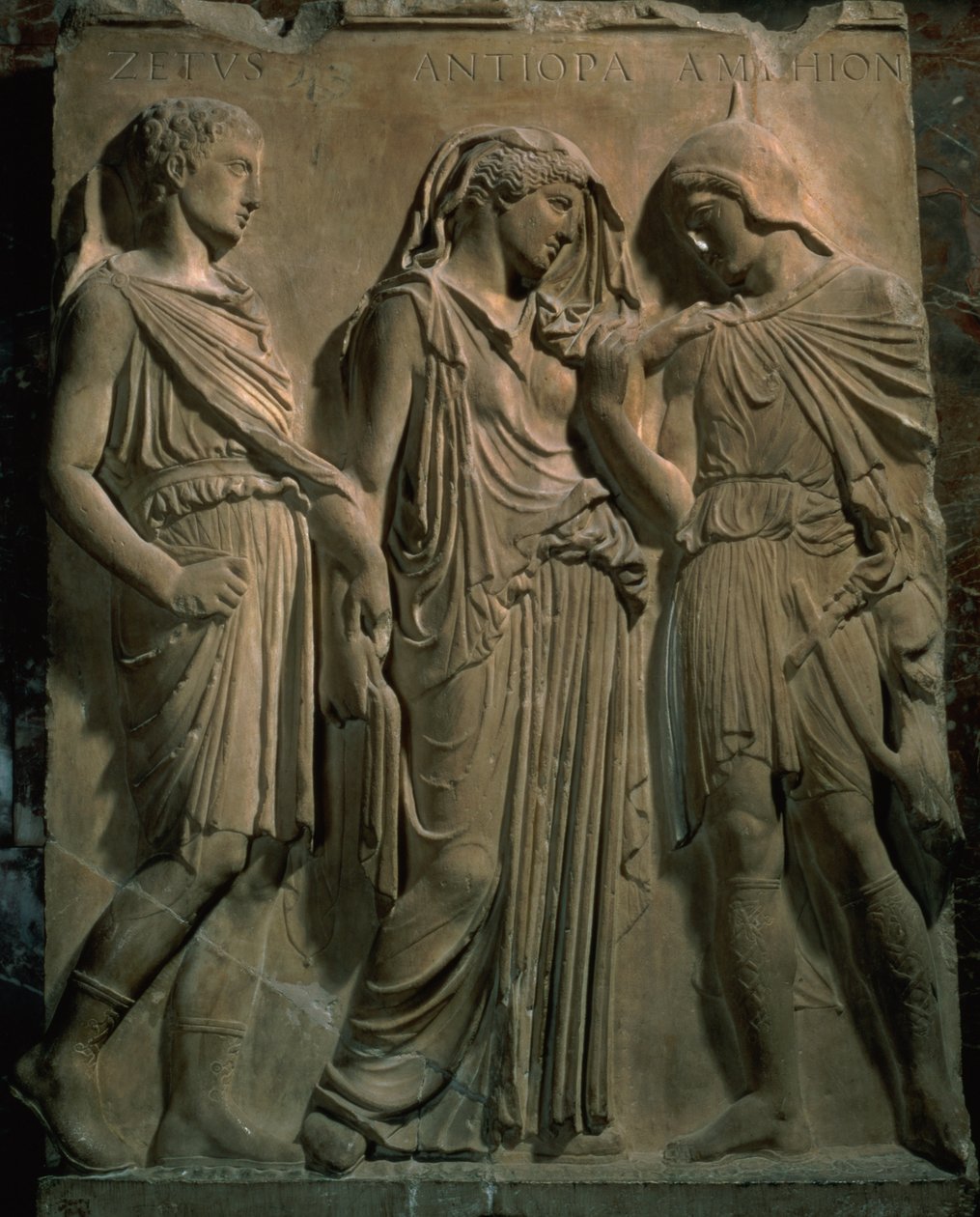 Orpheus و Eurydice و Hermes (الرخام) بواسطة غير معروف