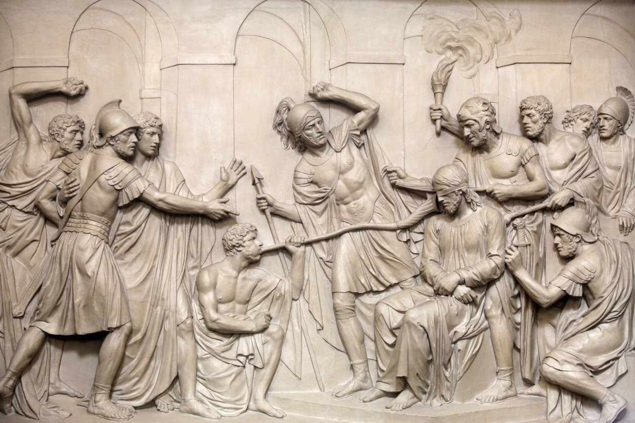 Paris, France Sculpture in Saint Roch church : Jesus tortured, Paris, France بواسطة غير معروف