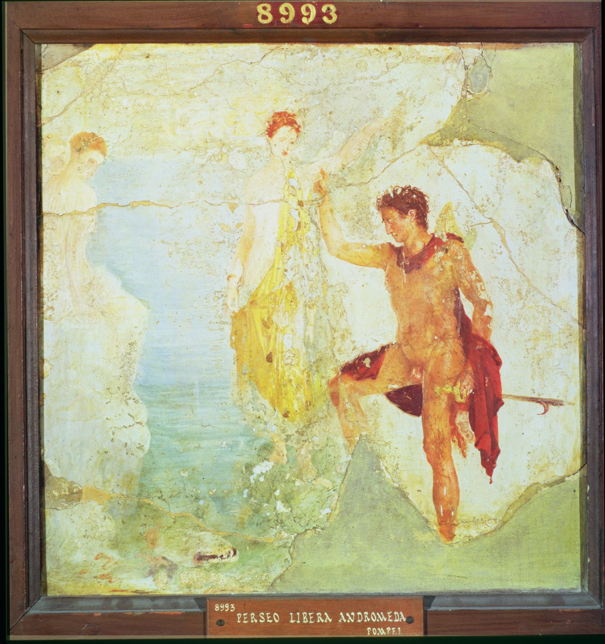 Perseus يحرر أندروميدا ، من بيت الهياكل العظمية الخمسة ، بومبي ، النمط الزخرفي الرابع ، حوالي 30 م (فريسكو) بواسطة غير معروف