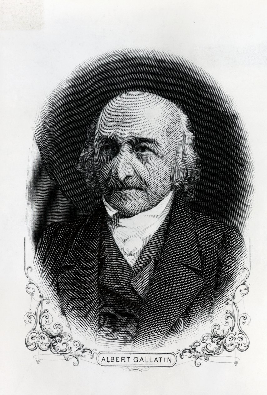 صورة لألبرت جالاتين (1761-1849) (نقش) بواسطة غير معروف