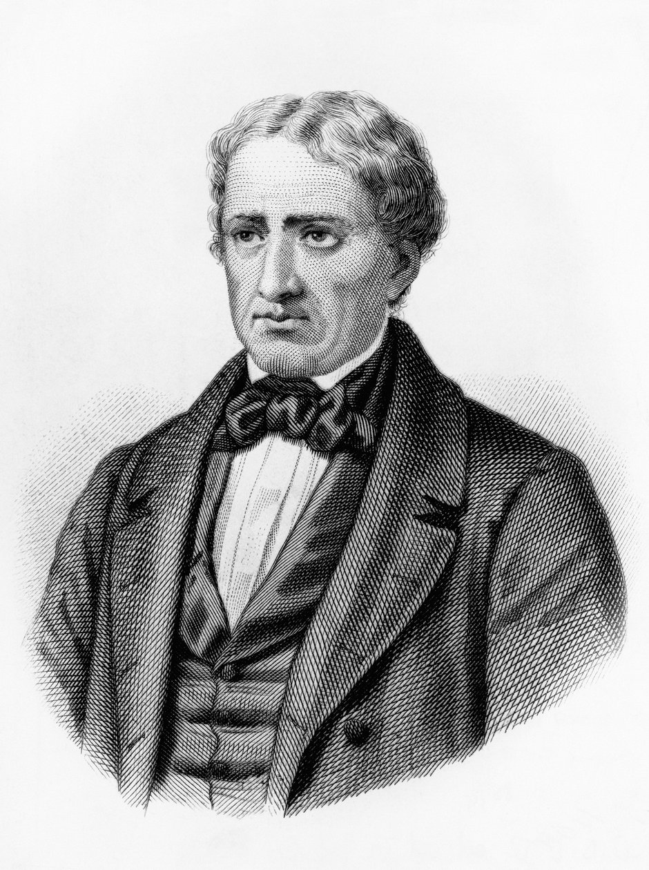 صورة جيوفاني بيرشيت (1783-1851) ، شاعر وكاتب ووطني إيطالي رومانسي ، نقش بواسطة فنان غير معروف