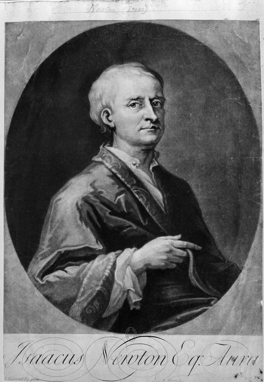 صورة لإسحاق نيوتن (1642-1727) بواسطة فنان غير معروف