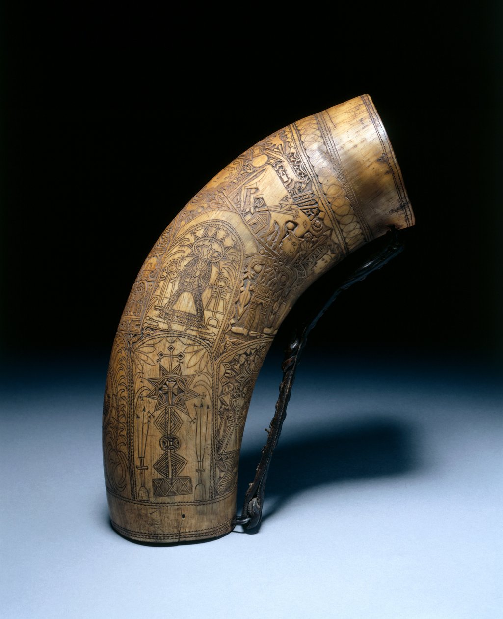 قارورة بودرة ، أواخر 1700s-ealry 1800s بواسطة غير معروف