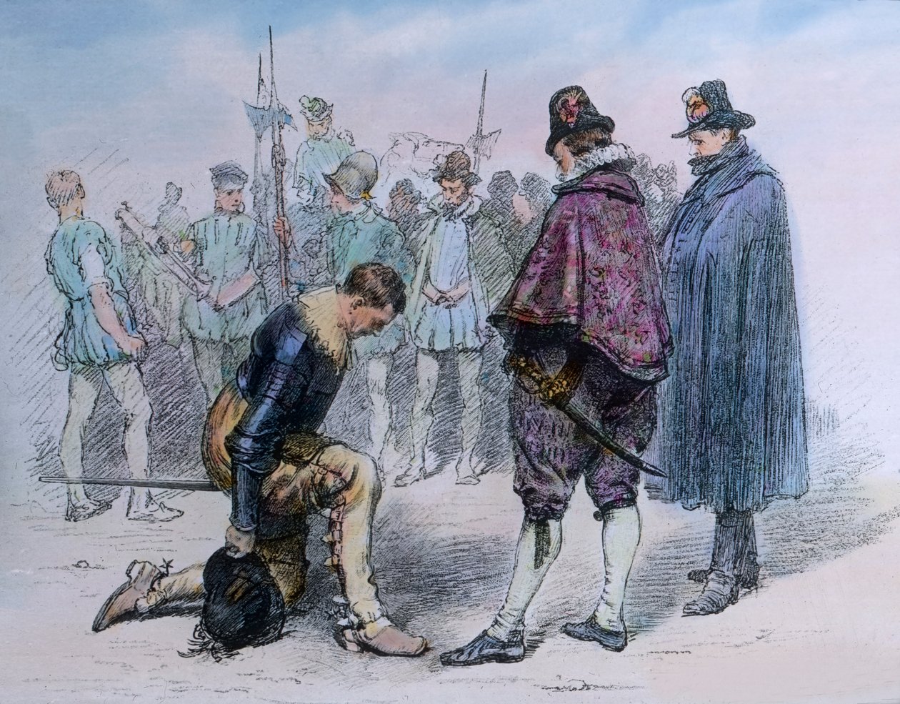 تقديم Hommage للملك السويدي Gustav Adolf بواسطة فنان غير معروف