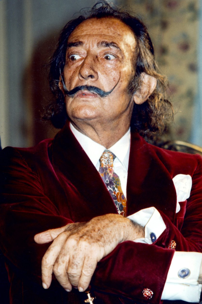 سلفادور دالي (1904-1989) فنان إسباني للسريالية ، هنا سي 1968 (صورة) بواسطة غير معروف