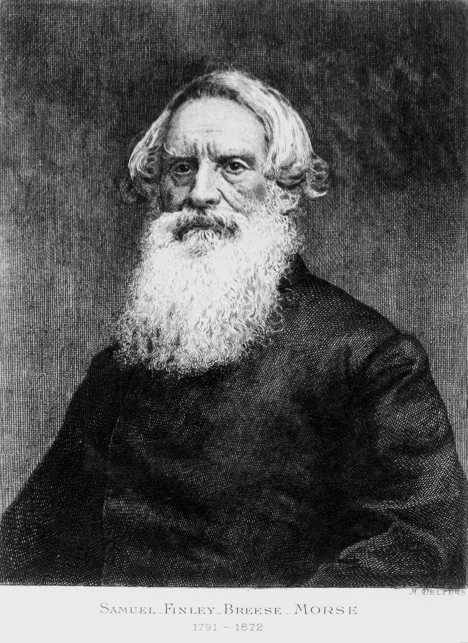 Samuel F B Morse, American artist and the inventor of Morse code, c 1870 بواسطة غير معروف