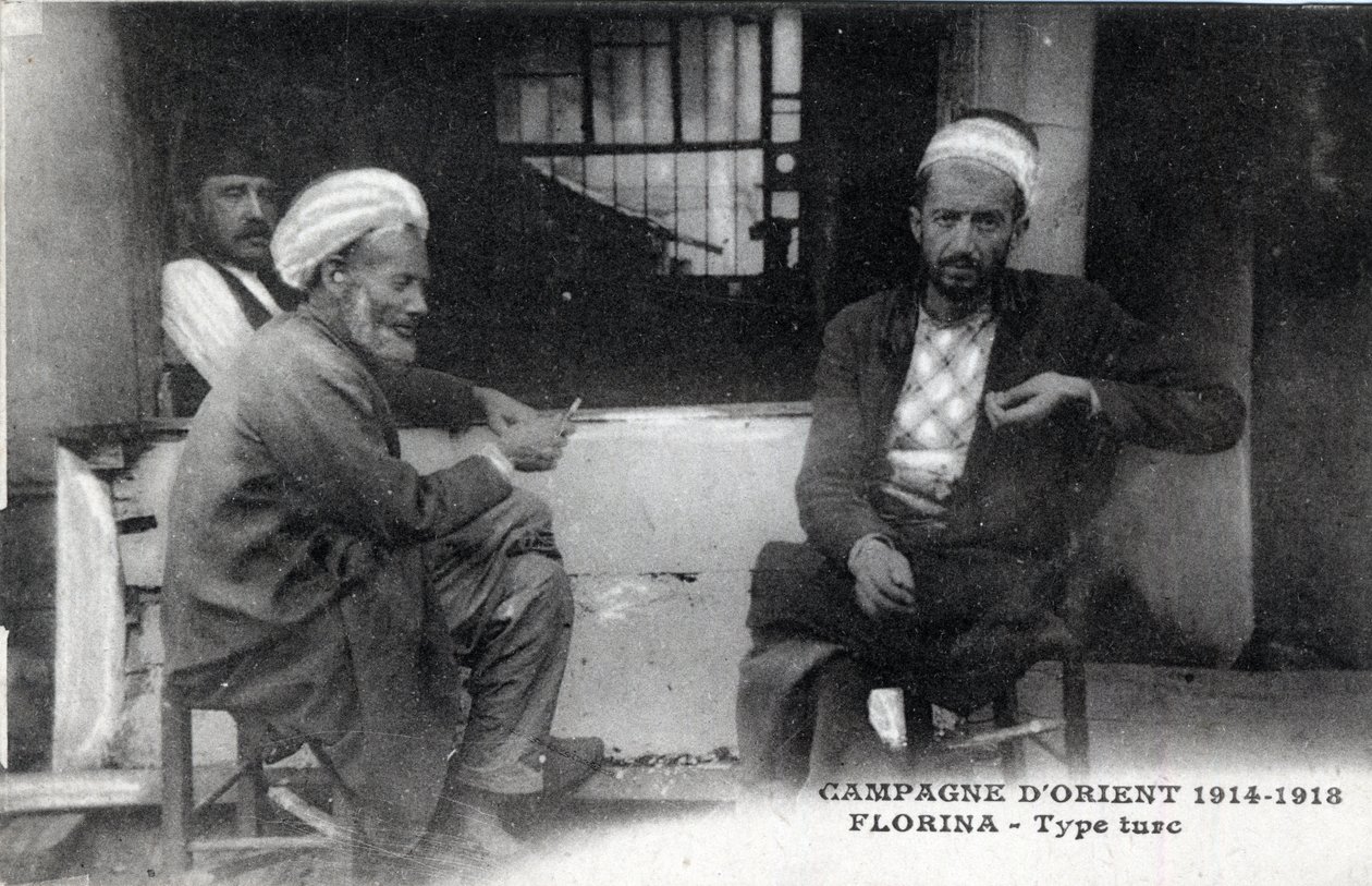 صربيا ، فلورينا: الرجال الأتراك - بطاقة بريدية 1914-1918 بواسطة فنان غير معروف