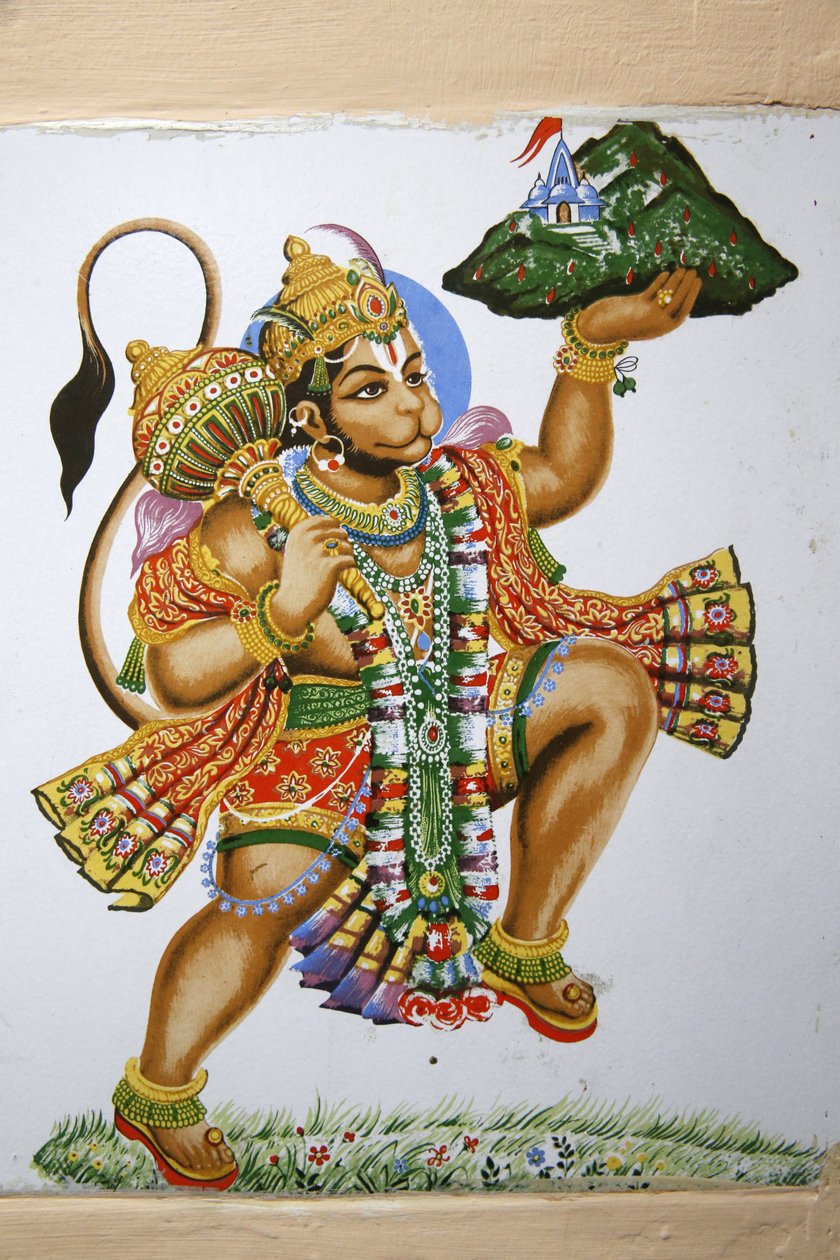 Shree Hindu temple, Leicester. Hanuman. United kingdom بواسطة غير معروف