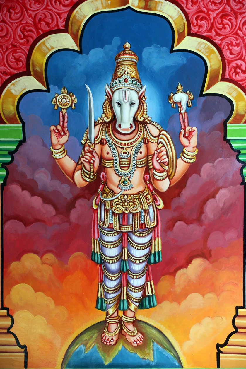 Sri Vadapathira Kaliamman hindu temple. Avatar of Vishnu. Kalki 10th incarnation. Singapore بواسطة غير معروف