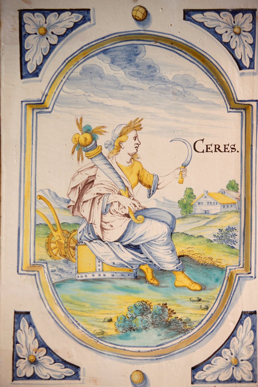 Stove stile with the figure of Ceres. 17th century, Budapest, Hongrie بواسطة غير معروف