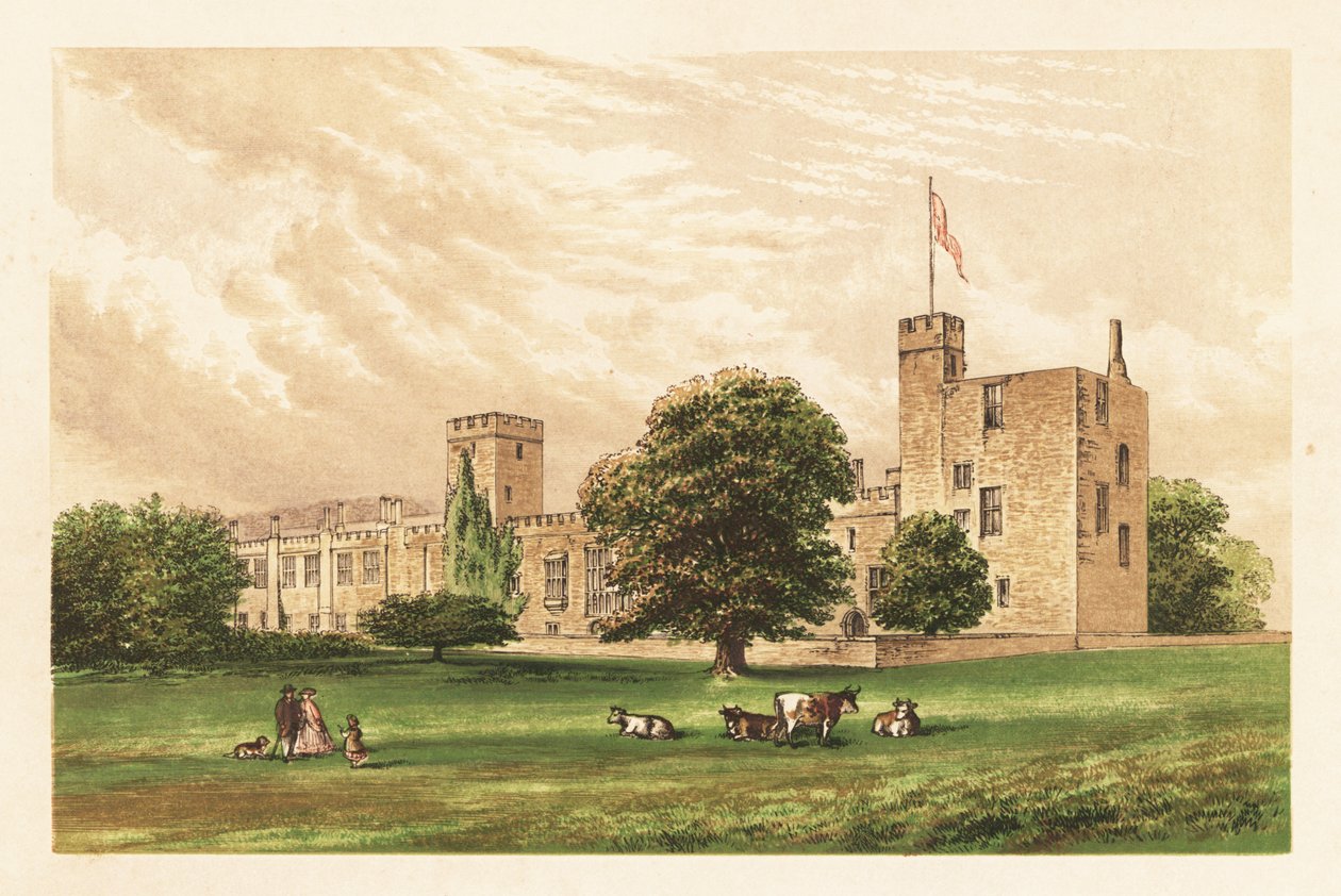 قلعة Sudeley ، 1880 (نقش) بواسطة فنان غير معروف