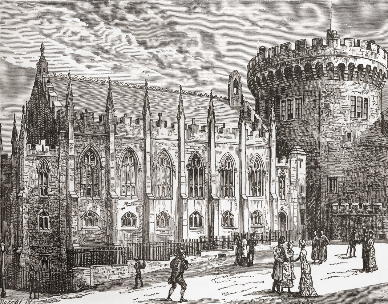 نُشرت The Chapel Royal ، قلعة دبلن ، أيرلندا في أواخر القرن التاسع عشر ، من بلادنا عام 1898 بواسطة غير معروف
