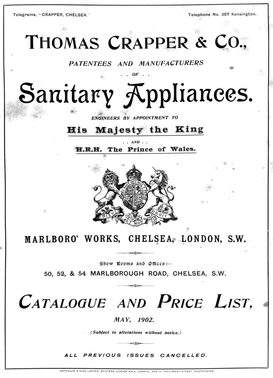 كتالوج Thomas Crapper and Company كتالوج Thomas Crapper and Company بواسطة غير معروف