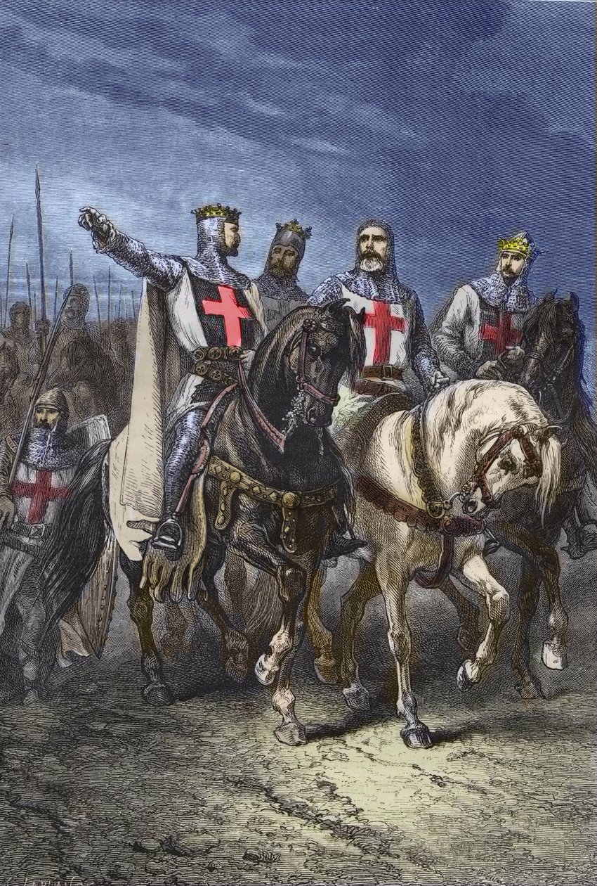 قادة الحملة الصليبية الأولى: Godefroy de Bouillon بواسطة غير معروف