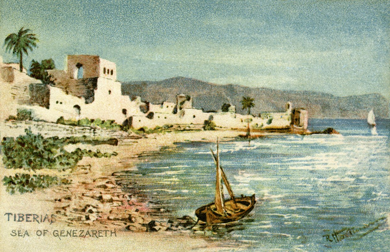 طبريا - بحر الجليل بواسطة فنان غير معروف