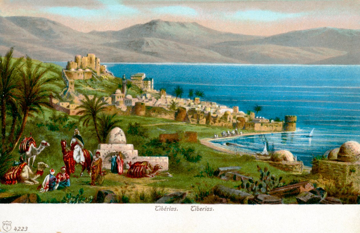 طبريا على بحر الجليل بواسطة فنان غير معروف