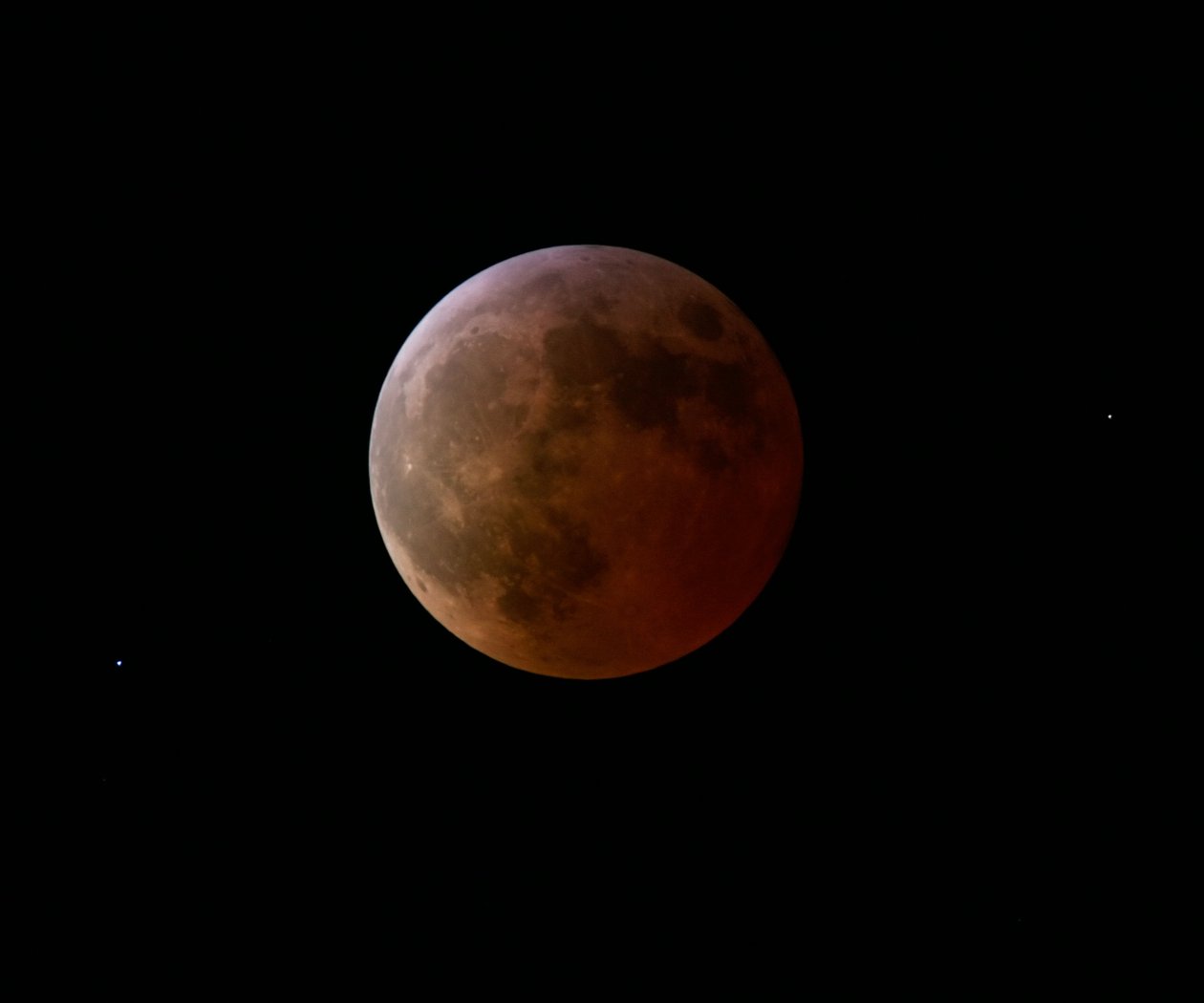 Total lunar eclipse, 3 March 2007 بواسطة غير معروف