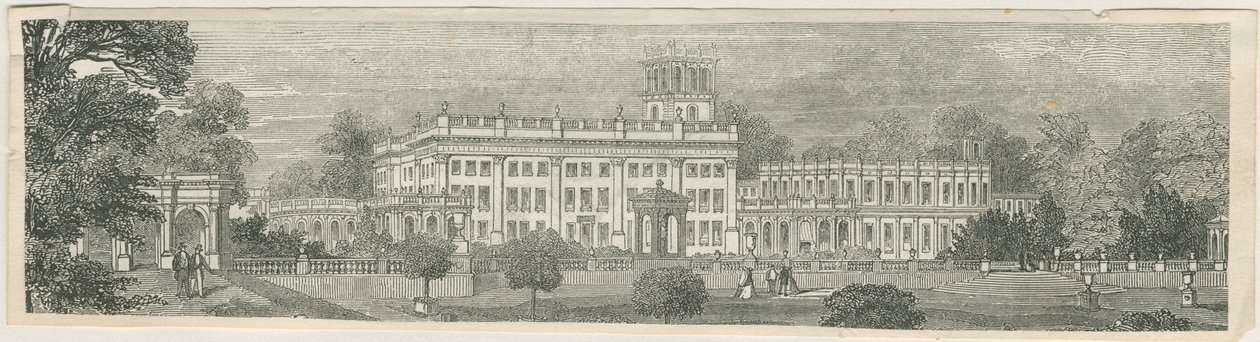 Trentham Hall: نقش خشبي ، بدون تاريخ [؟ منتصف القرن التاسع عشر] بواسطة غير معروف