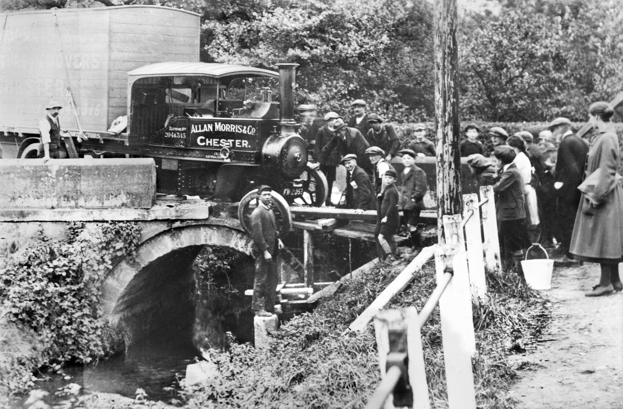 United Kingdon : Steam Wagon Accident, Cheshire بواسطة غير معروف