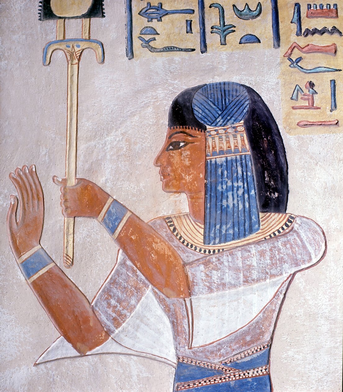 وادي الملكات ، ابن رمسيس الثاني. موقع الأقصر ، مصر. بواسطة فنان غير معروف