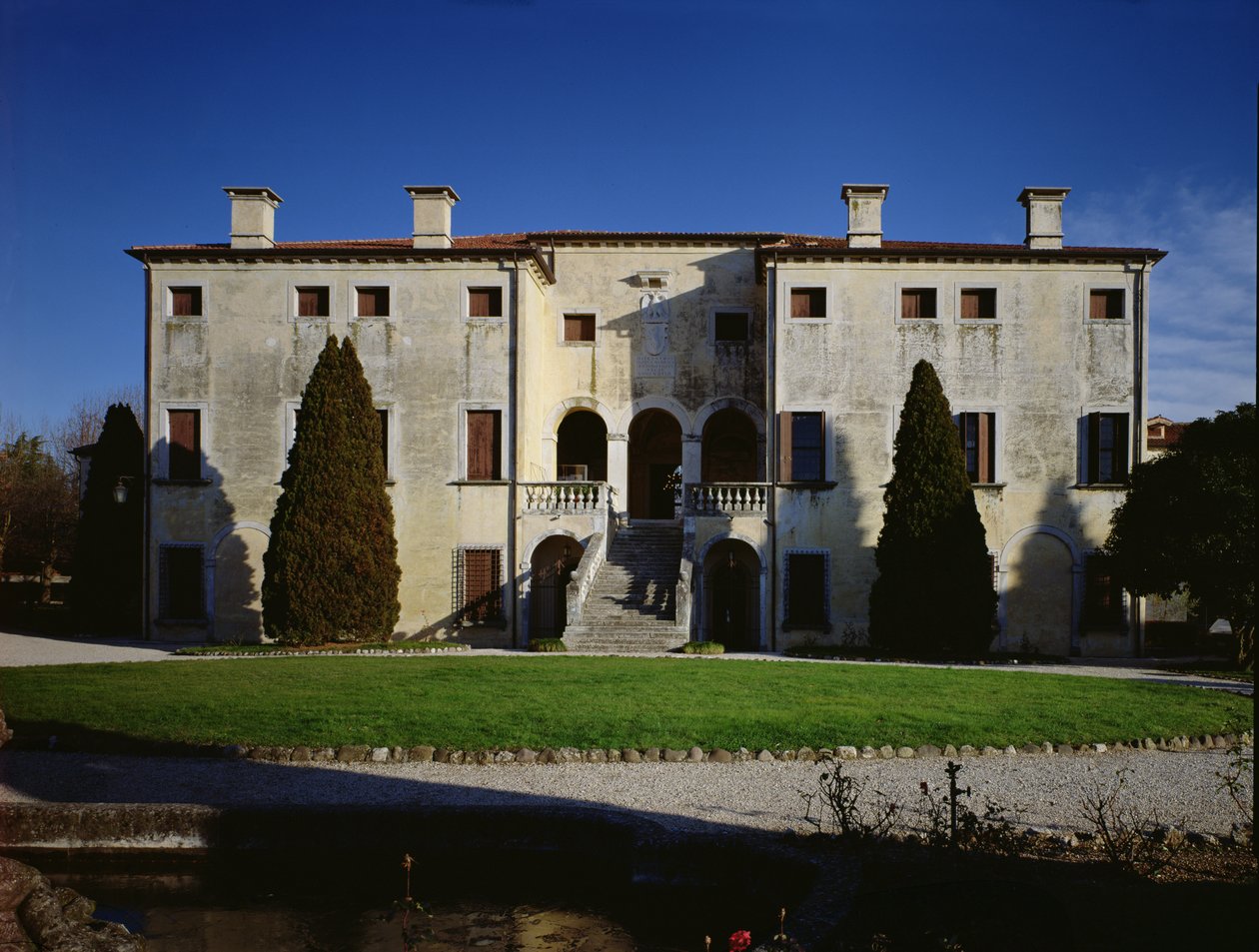 Villa Godi (تسمى الآن Malinverni) ، Lonedo ، Vicenza (الصورة) بواسطة غير معروف