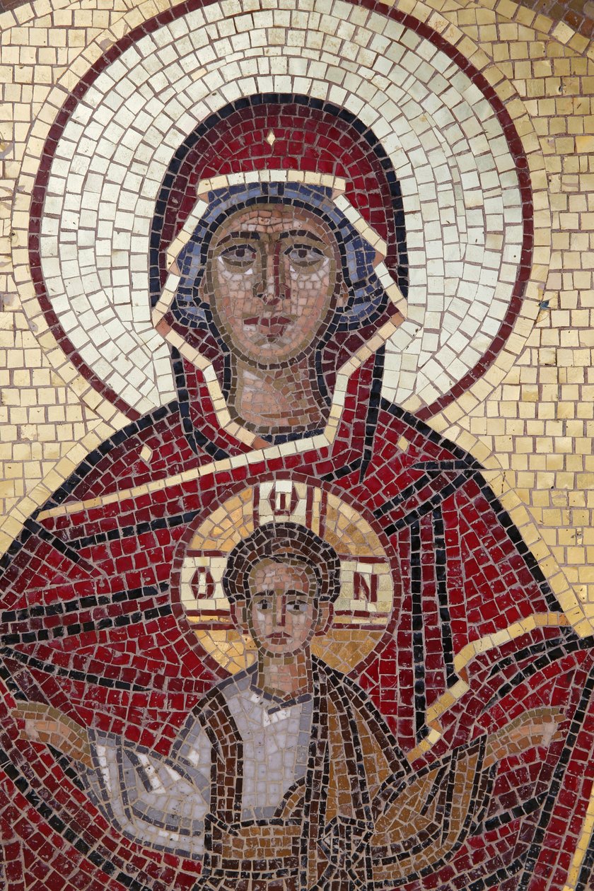 Virgin and child mosaic, 20150511, Cyprus بواسطة غير معروف