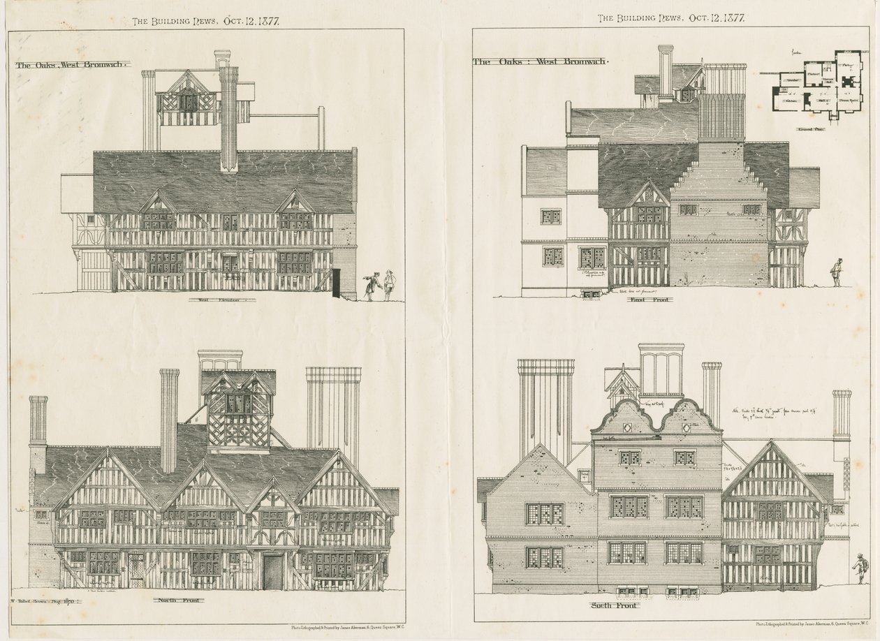ويست بروميتش - "The Oaks": فوتوليثوجراف ، أغسطس 1876 بواسطة غير معروف