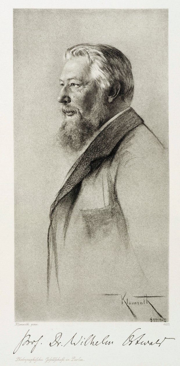 ويلهلم أوستوالد ، كيميائي من لاتفيا ، عام 1910 بواسطة غير معروف