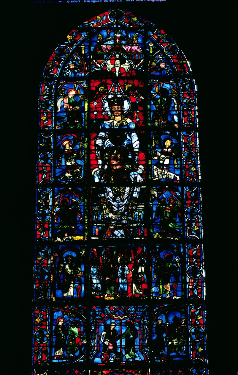 نافذة تصور Notre Dame de la Belle Verriere في الجوقة الجنوبية بواسطة غير معروف