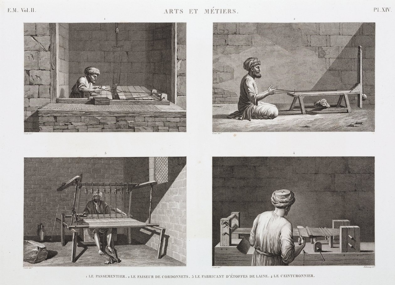 صوف وصوف ، حياكة ، مصر ، ج 1798 بواسطة غير معروف