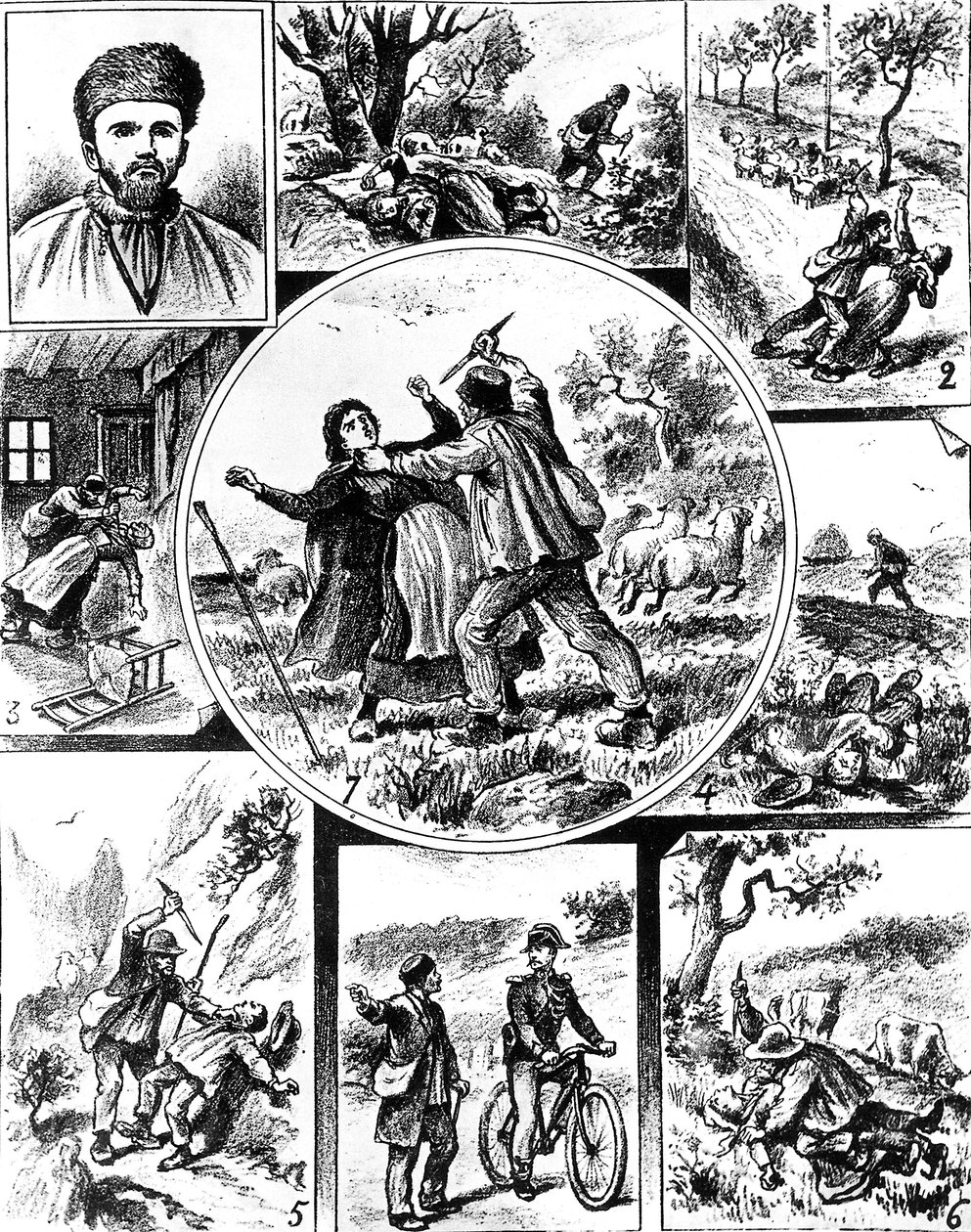 قضية فاشير ، في فرنسا أواخر القرن التاسع عشر ، واحدة من أوائل القتلة المتسلسلين ، في 1895-1898 ، نقش بواسطة غير معروف
