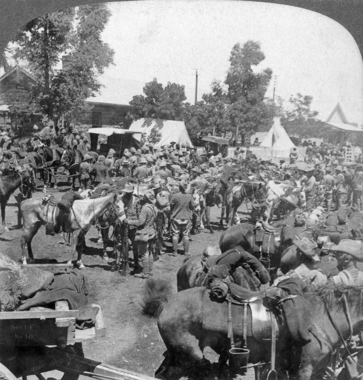 وصول الجنرال كرونجي إلى نهر مودر كأسير حرب ، جنوب أفريقيا ، حرب البوير ، 1901 بواسطة أندروود أند أندروود