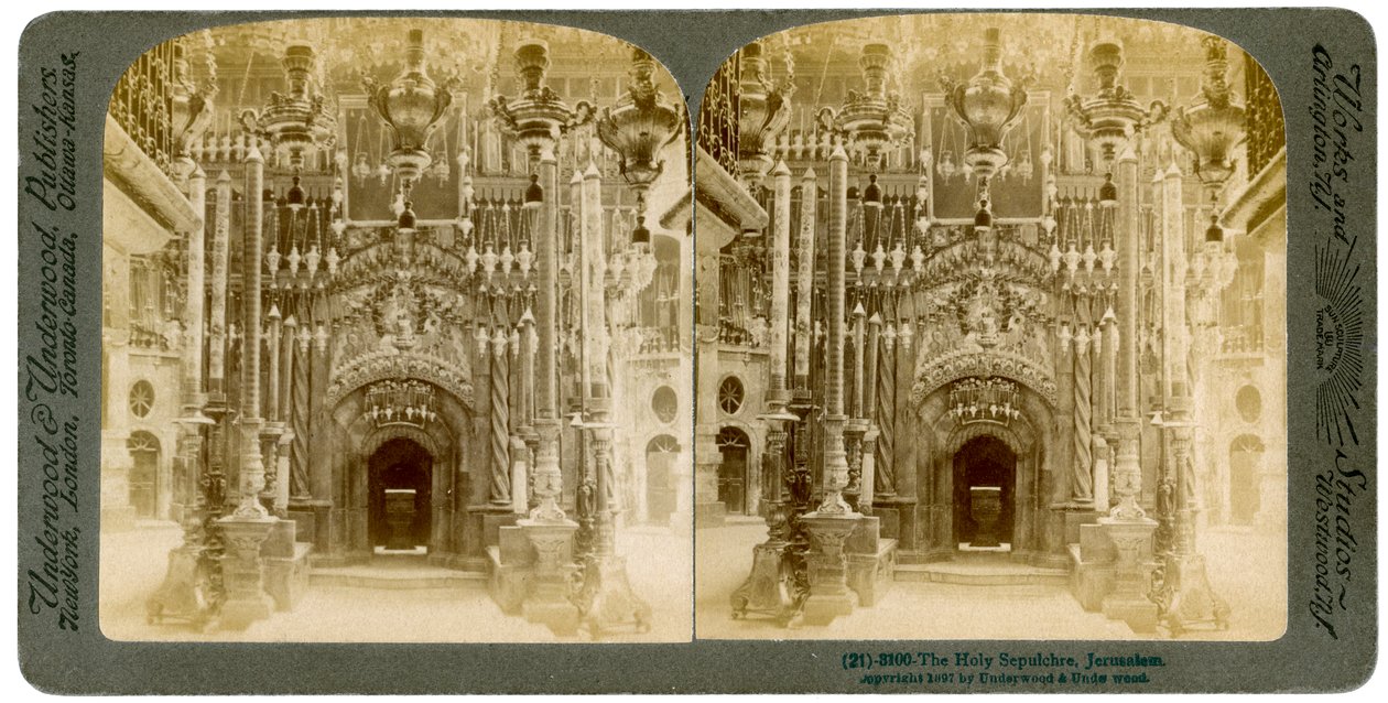 كنيسة القيامة ، القدس ، فلسطين ، 1897. بواسطة أندروود أند أندروود