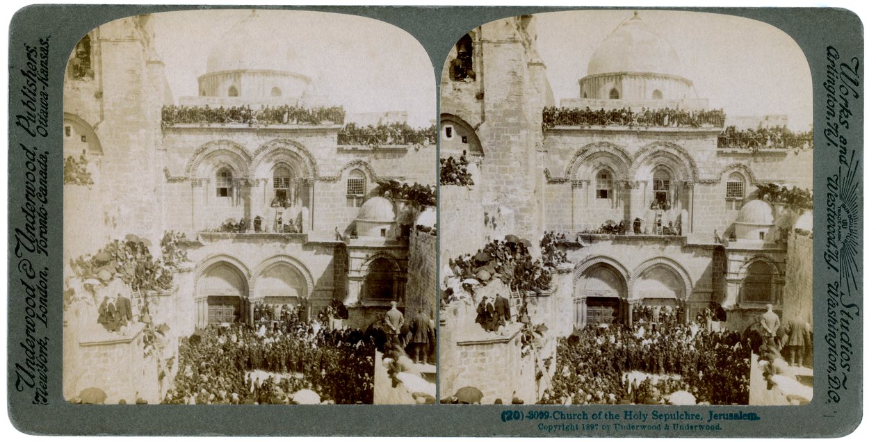كنيسة القيامة ، القدس ، فلسطين ، 1897. بواسطة أندروود أند أندروود