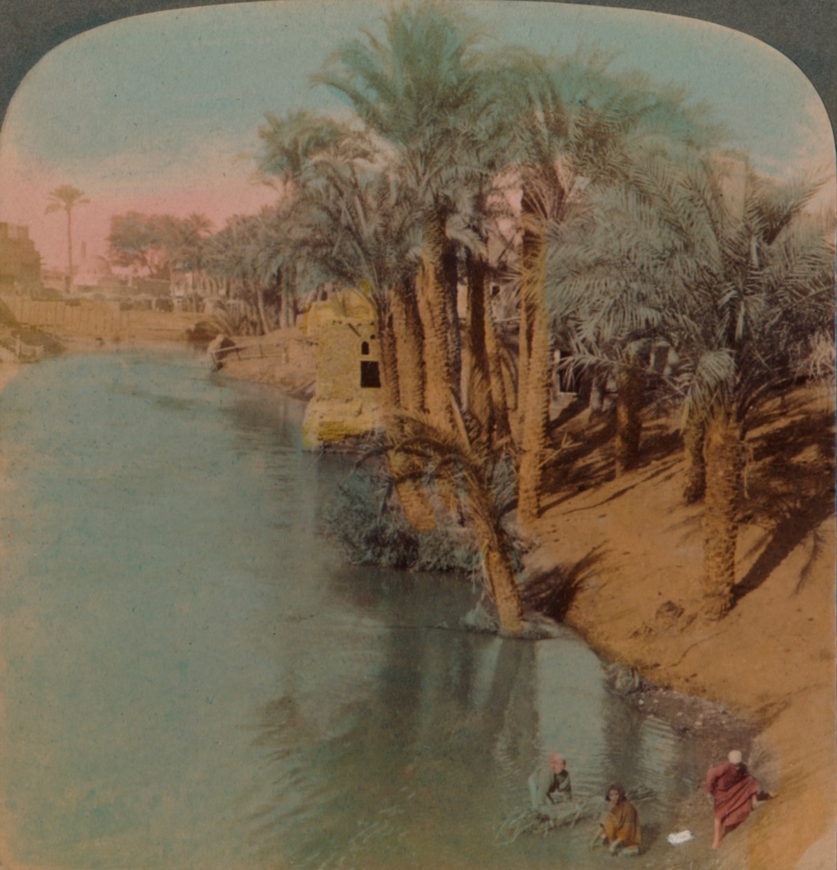 في الفيوم ، أغنى واحة في مصر على نهر يوسف يوسف ، إلى النيل ، 1902. الفنانون: إلمر أندروود ، بيرت إلياس أندروود. بواسطة أندروود أند أندروود