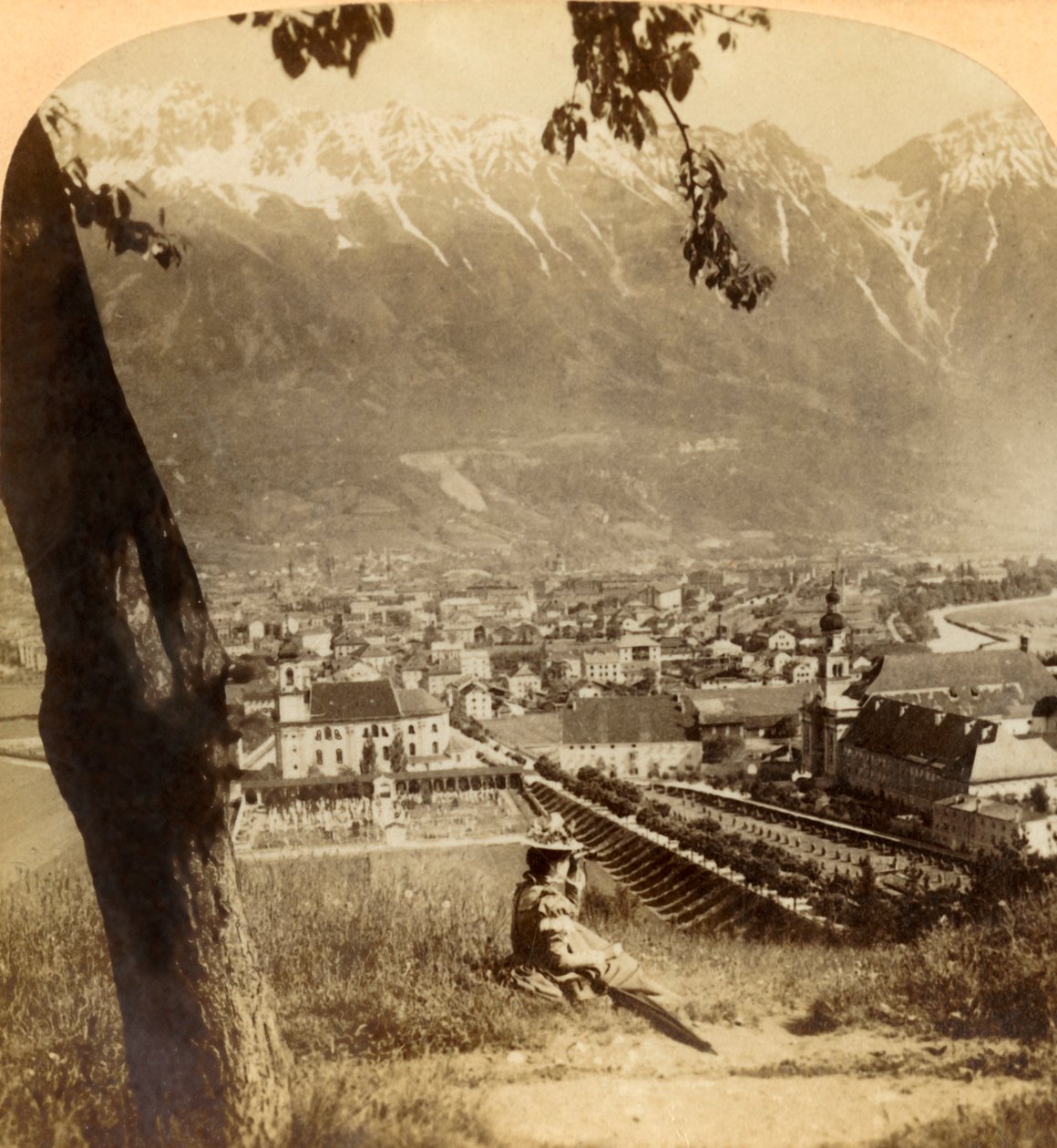 إنسبروك الخلابة ، عاصمة تيرول ، النمسا ... ، 1898. بواسطة أندروود أند أندروود