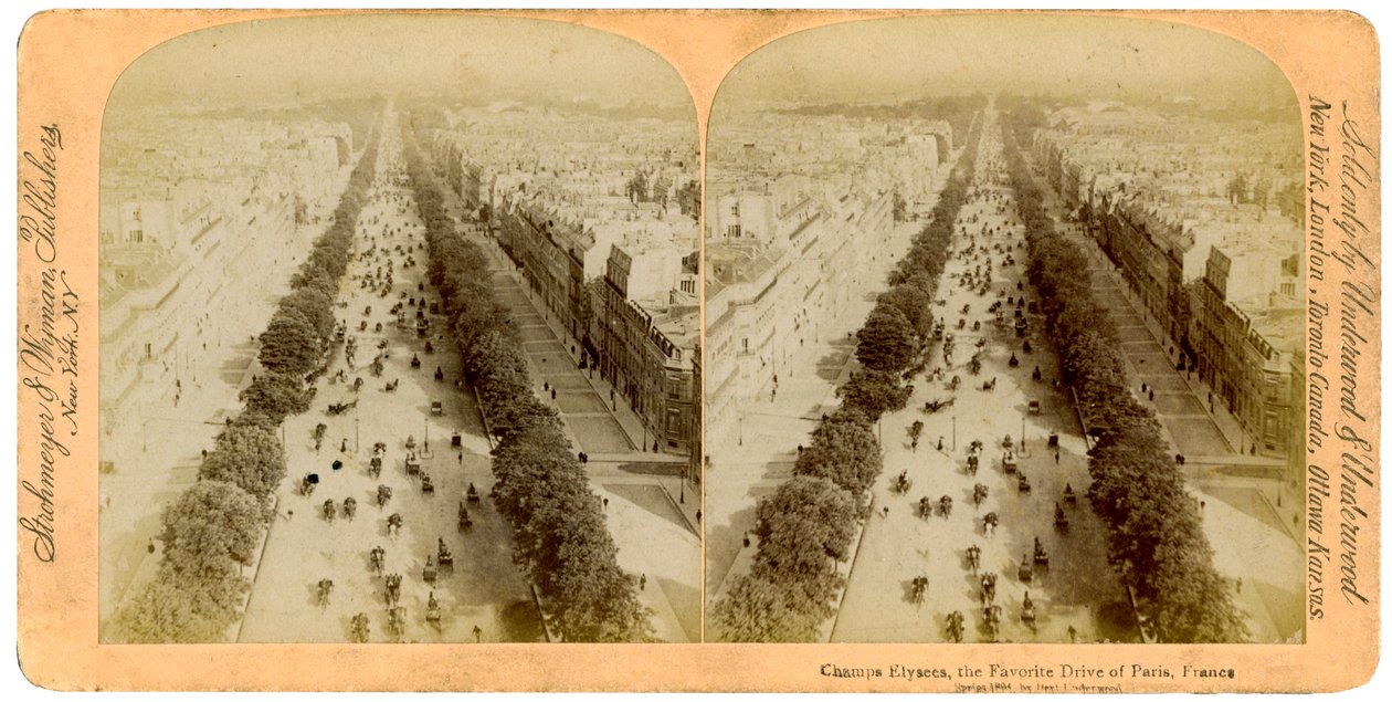 الشانزليزيه ، باريس ، فرنسا ، 1894. بواسطة أندروود أند أندروود