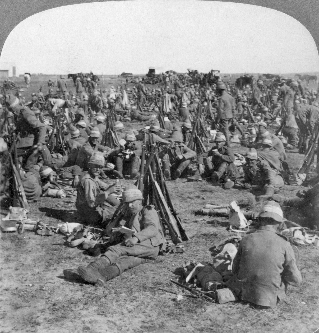 شركة كولدستريم في حملة ترانسفال العظيمة ، جنوب أفريقيا ، حرب البوير ، 1900 بواسطة أندروود أند أندروود