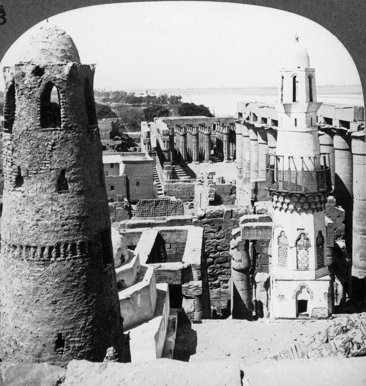 معبد الأقصر ، مصر ، 1905. بواسطة أندروود أند أندروود