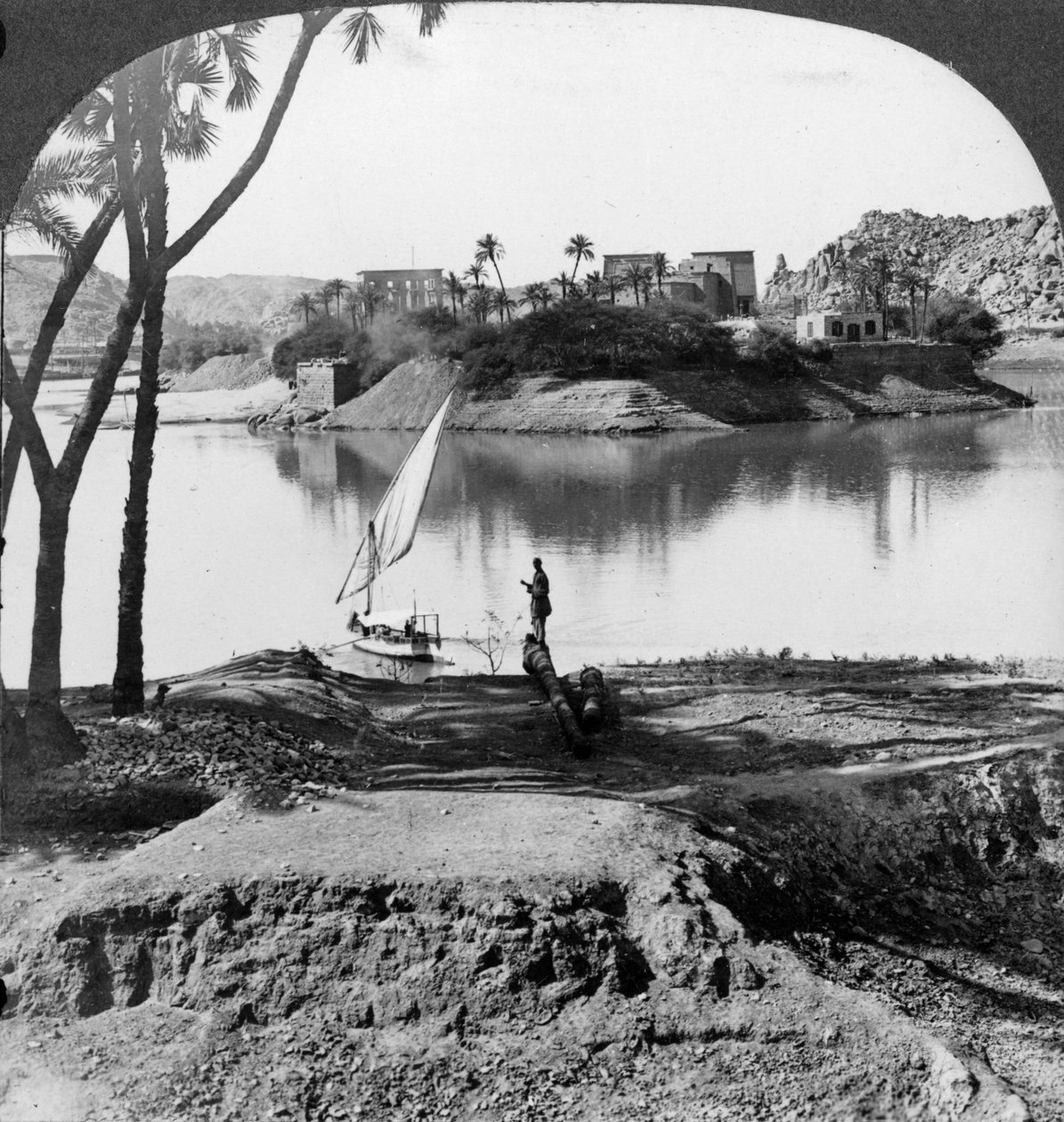 جزيرة فيلة ، مصر ، 1905. بواسطة أندروود أند أندروود