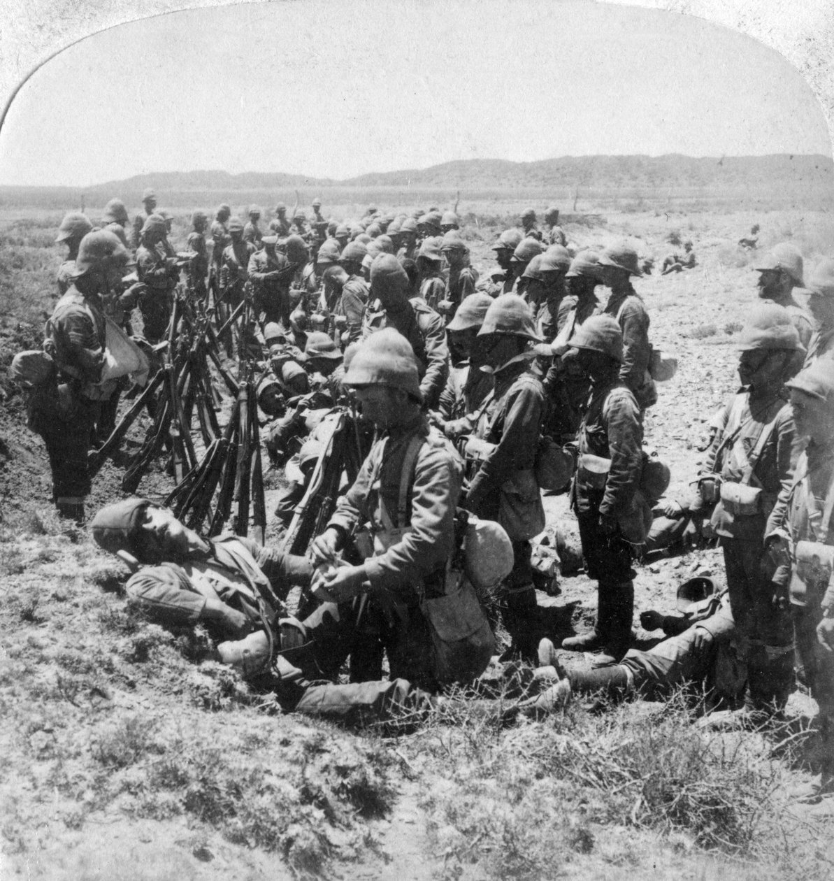 نداء لفة حزين بعد قطع بعض البريطانيين في دوردريخت ، 30 ديسمبر 1900. بواسطة أندروود أند أندروود