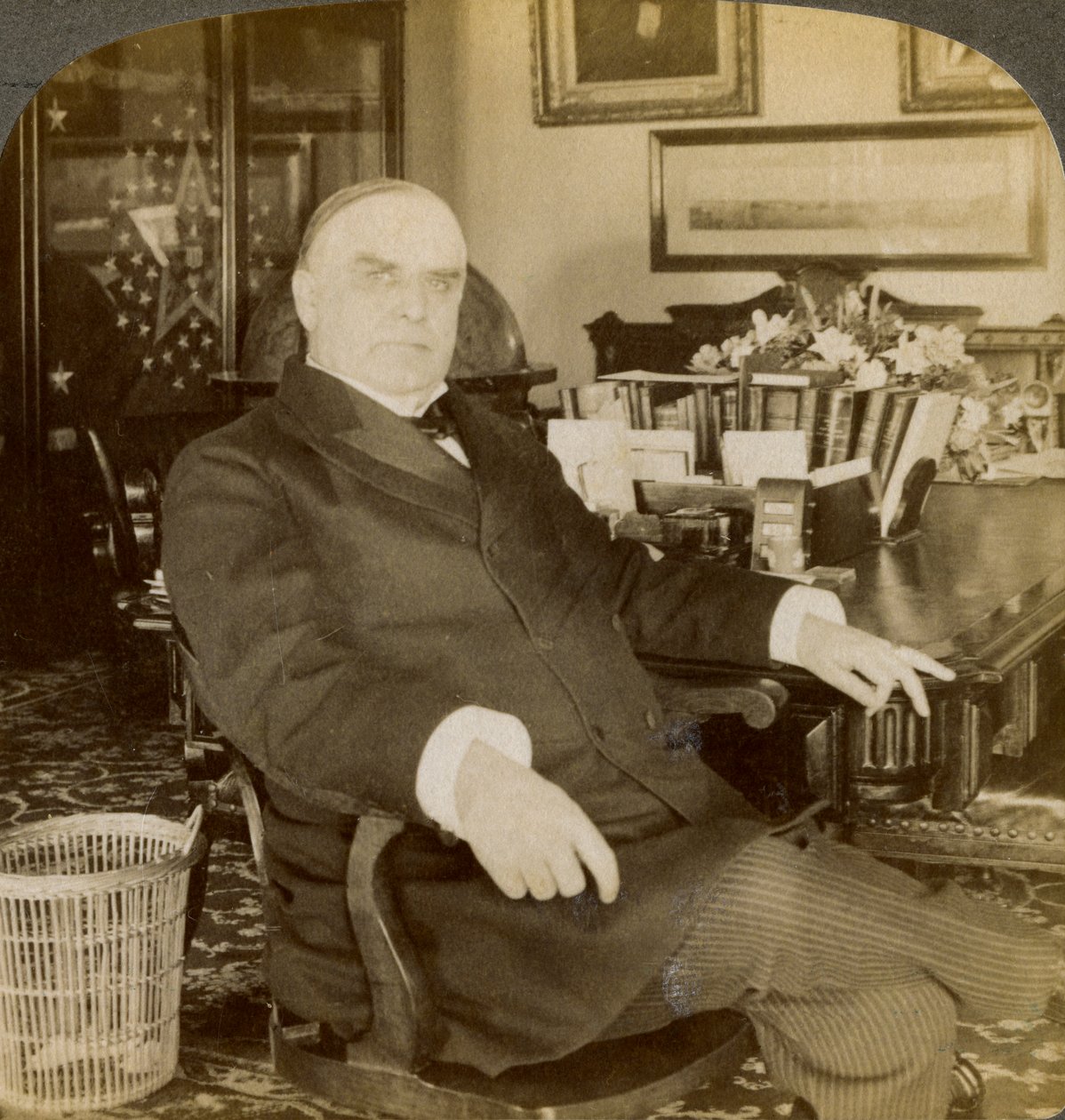 وليام ماكينلي ، الرئيس الخامس والعشرون للولايات المتحدة ، 1900 بواسطة أندروود أند أندروود